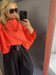 Oversize Halenka/Tunika Kimono-neon orange