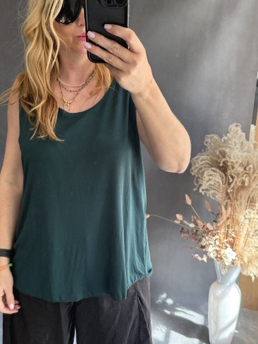 Tílko letní  na XL-4XL-olivově zelená