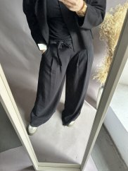 Spodnie Fashion-čierné
