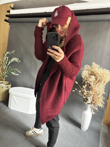 Cardigan Sempre-vínový