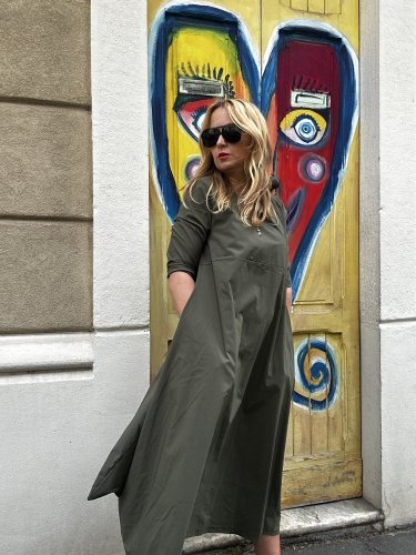 Šaty Alison-Khaki