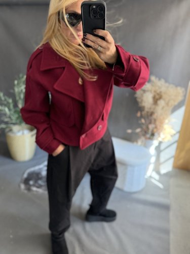 Kabátek Adéla-vínová