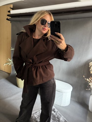 Kabátik Adela s opaskom