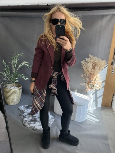 Sako Luisa velur-vínová