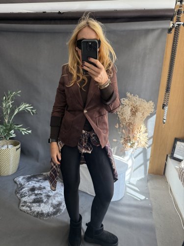 Sako Luisa velúr-hnedá