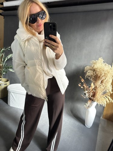 Nohavice s pruhom-max do M