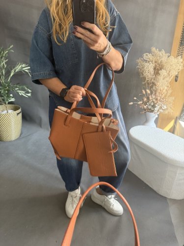 Kabelka Mellier-cognac