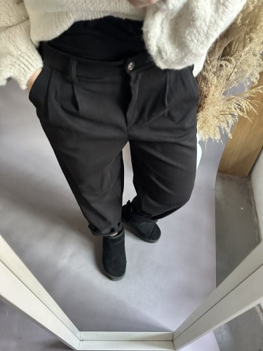 Kalhoty ve stylu oversize Nora- S-L-černé