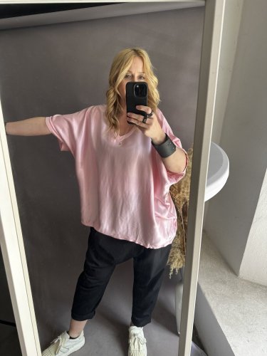 Bluza Liame-UNI SIZE na XS-XL-růžová