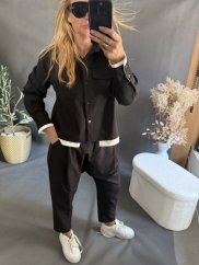 Kabátek Sun 2v1 s košilí-hnědý