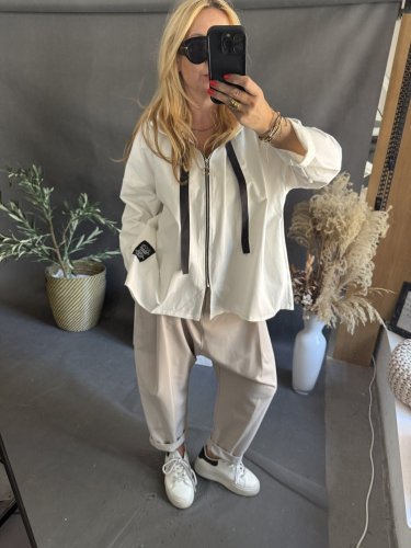 Mikina Natural-bílá