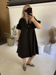 Šaty Balonový střih-černý