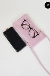 Kabelka na mobil alebo okuliare-pink