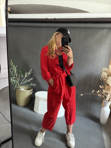 Overal Angel-UNI SIZE-čiervený