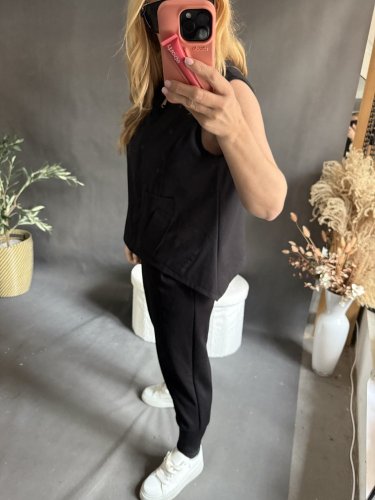 Vesta Oboustranná na zip/knoflíky SUN-černá