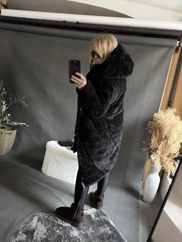 Bunda/Parka Sissi-Oboustranná-černá