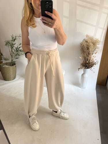 Tepláky Joyna-béžová