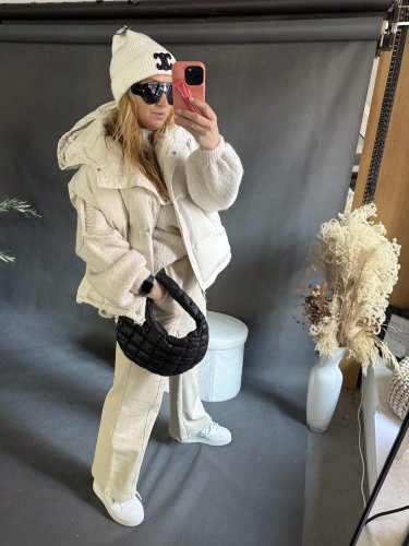 Teplákové nohavice Tara-béžové