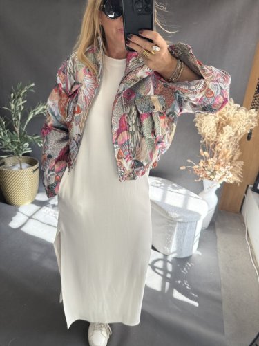 Šaty Basic dlouhé-bílé neprůhledné