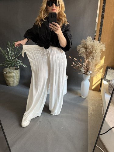 Nohavice Style-viskoza-béžové