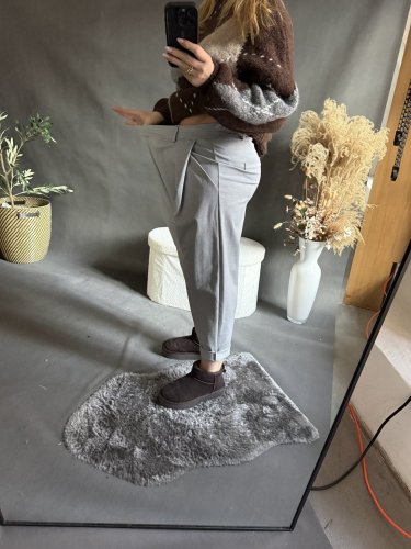 Kalhoty SUN bez knoflíku do 3XL-šedé