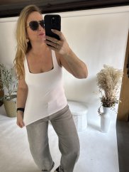 Tielko široké ramienka-bielá