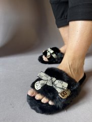 Pantoflíčky Home-černé