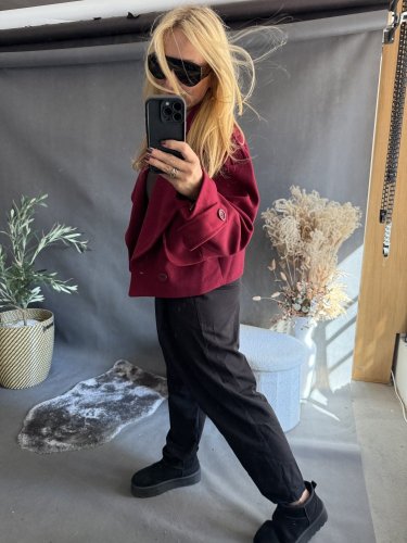 Kabátek Adéla-vínová