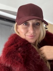 Kšiltovka No name bordeaux