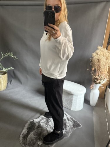 Mikina s krajkou-bílá