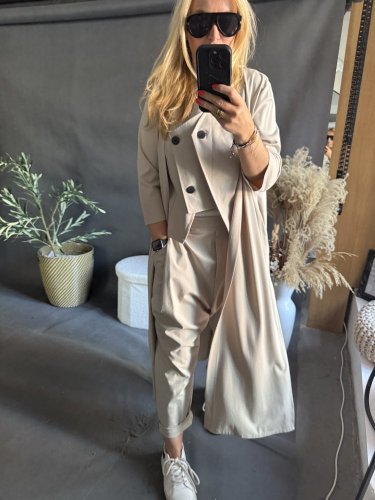 Přehoz SUN dlouhý-béžový