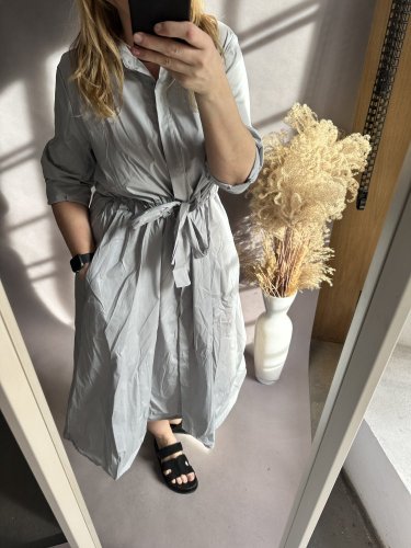 Šaty Business-šedé