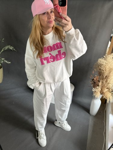 Mikina Mon Cheri-bílá