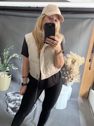 Vesta Crop S/M a L/XL-béžová