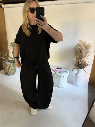 Tričko Smile-černé