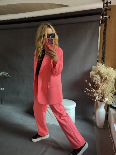 Komplet jarná GUSTO-neon růžový