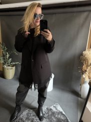 Sako s krajkou-černé