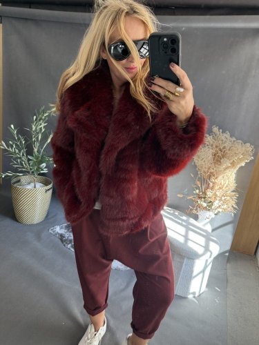 Kožíšek Stella-vínový