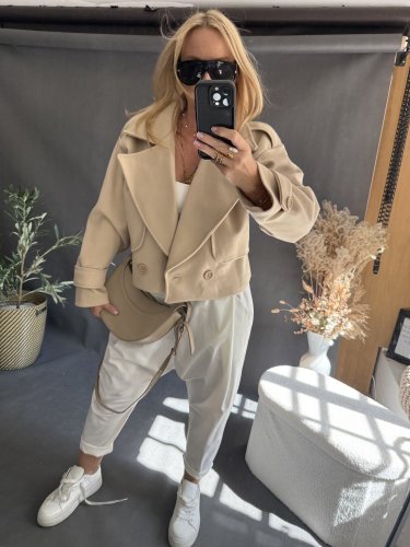 Kabátek Adéla-béžové