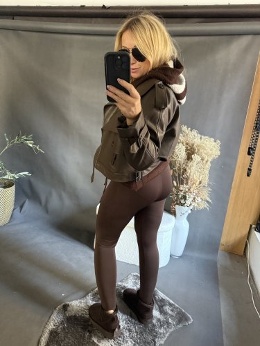 Svetr Pruh s kapucí