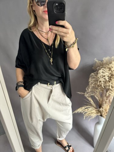 Bluza Liame-UNI SIZE na XS-XL-černá