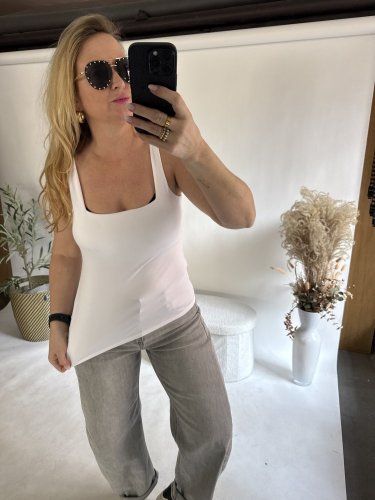 Tielko široké ramienka-bielá