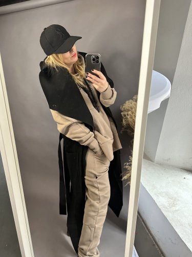 Modna kamizelka-čierná