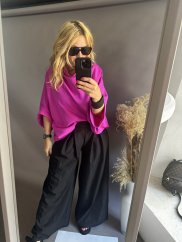 Oversize Halenka/Tunika Kimono-magenta