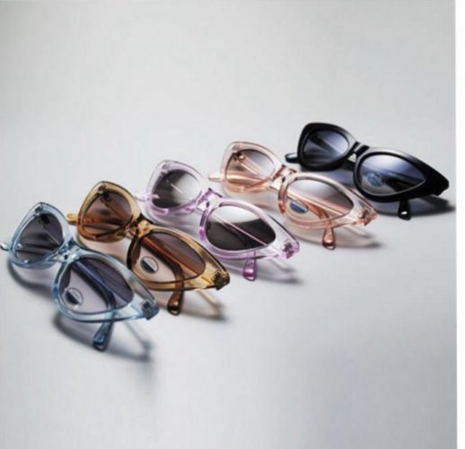 Okuliare s mačacími očami - barva: růžová