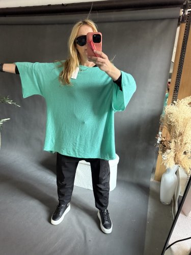 Sveter Moda ľahký veľký-mint