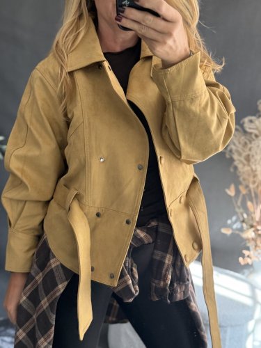 Krivák ala semiš s opaskom-mustard