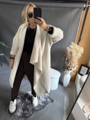 Kabát Sun otevřený-krémový