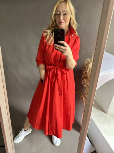 Šaty Business-červené
