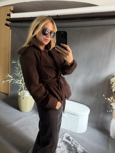 Kabátik Adela s opaskom